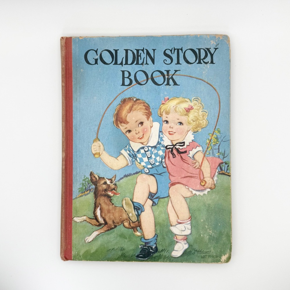 Vintage 1939 Golden Story Book Saalfield Publishing Childrens Prose Verse Illus
